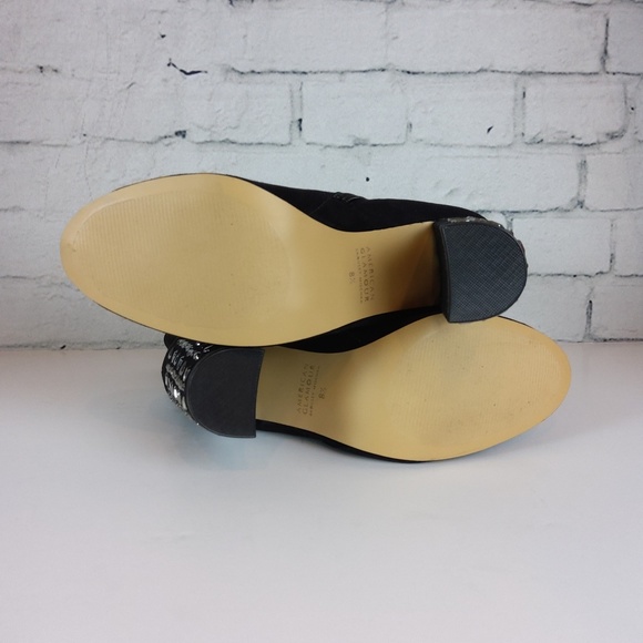 NIB American Glamour Adalia Black boots w/crystals - Picture 5 of 6